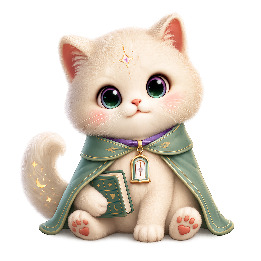 Котик с книгой учёта